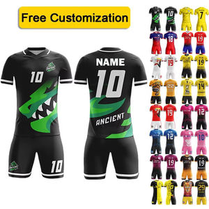 Camiseta de Fútbol Personalizada con Logotipo, Números y Patrones, de Alta Elasticidad y Transpirable, Talla Grande para Hombres, Estudiantes y Niños, Uniforme de Entrenamiento de Fútbol - Product Image 1