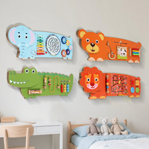 Giocattoli da parete in legno certificati CE/CPC e EN71 <span class=keywords><strong>per</strong></span> l'educazione della prima infanzia, decorativi <span class=keywords><strong>per</strong></span> corridoi di scuole materna (5-7 anni) - Product Image 2