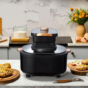 Ohigitechi 6L Friteuse à air à haute efficacité sans <span class=keywords><strong>huile</strong></span> avec couvercle en verre transparent et opération facile pour frites croustillantes poulet <span class=keywords><strong>poisson</strong></span> - Product Image 2