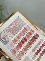24 Warna Mocha UV Gel Nail Polish 15ml Ramah Lingkungan Tidak Beracun Musim Gugur/Dingin 2025 Baru Maillard Coffee Amber Sequin Besar Platinum