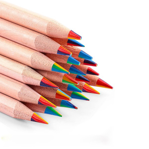 Crayons de couleur personnalisés 4 <span class=keywords><strong>en</strong></span> 1 Crayons de couleur à dessin multicolores Crayon arc-<span class=keywords><strong>en</strong></span>-ciel de <span class=keywords><strong>haute</strong></span> qualité - Product Image 1