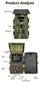 <span class=keywords><strong>Caméra</strong></span> <span class=keywords><strong>de</strong></span> <span class=keywords><strong>chasse</strong></span> ultra-claire 2026, nouveau modèle WiFi, visualisation et configuration via l'application, portée <span class=keywords><strong>de</strong></span> 25 mètres via <span class=keywords><strong>Bluetooth</strong></span> + WiFi - Product Image 4