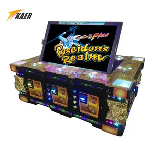 Predator Coin Operated 10 Players 86" LCD Fishing Table Game Machine Predator Attack