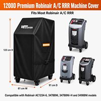 Housse de protection pour machine de récupération de réfrigérant Robinair A/C RRR Maple Joy Modern 1200D, modèle Hicover-23-91, fabriquée en Chine, compatible avec l'équipement de récupération de réfrigérant.