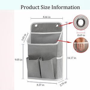 Wall and Door Organizer with Pockets Hanging <b>Basket</b> for Closet Systems Over the Door Organizer - Product Image 4