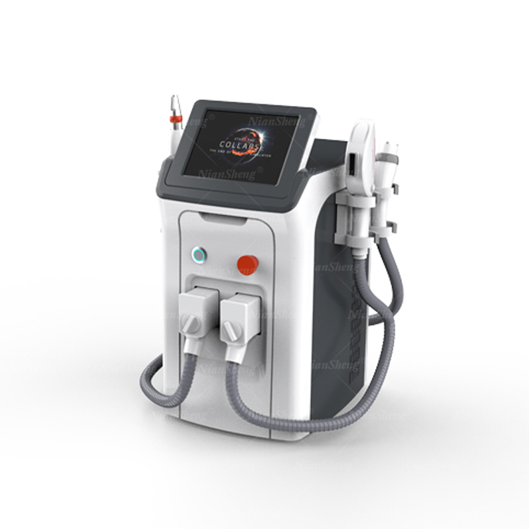 Niansheng 3 in 1 OPT Hair Removal + RF + ND YAG Laser Tattoo Removal Machine Laser Hair Removal Machine Price