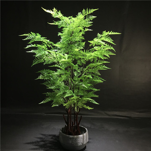 Usine <span class=keywords><strong>en</strong></span> gros pas cher prix <span class=keywords><strong>en</strong></span> <span class=keywords><strong>pot</strong></span> fausse verdure feuilles artificielle fougère plante fausse fougère <span class=keywords><strong>en</strong></span> plastique pour jardin décoration de la maison - Product Image 4