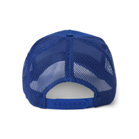 Casquette de camionneur en maille de couleur unie, logo personnalisé, patchs de broderie en coton, 5 panneaux, vente en gros