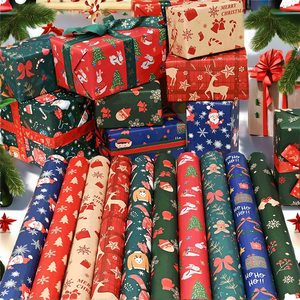 Wholesale New Christmas <b>Wrapping</b> <b>Paper</b> with Virgin Kraft <b>Paper</b> and for Bouquet Flowers for Gift Boxes and Presents - Product Image 2