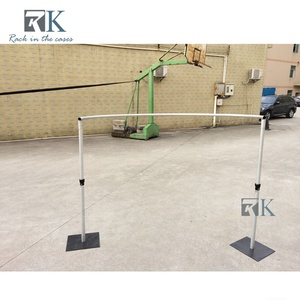Complete Set Pipe Drape Stand Portable Aluminum Pipe Kit with Stable Base <b>Plate</b> - Product Image 3