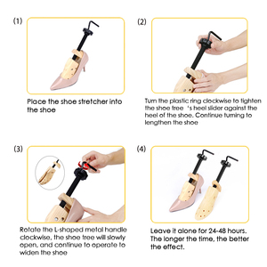 Ensanchador de Zapatos de Madera, Formador de Zapatos, Soporte de Madera de Pino, Ajustable <span class=keywords><strong>para</strong></span> Zapatos Planos, Tacones, Botas, Expansor de Zapatos <span class=keywords><strong>para</strong></span> <span class=keywords><strong>Hombre</strong></span> y Mujer - Product Image 4