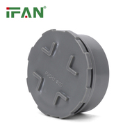 Raccords en PVC de plomberie fiables IFAN DWV 63-125MM raccords en PVC de plomberie bouchon à filetage mâle raccords de tuyauterie en plastique