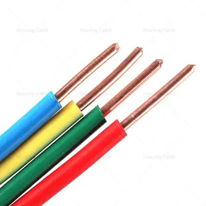Cable eléctrico aislado de PVC, H07V-R, H07V-U, 2.5mm2, H05V-F