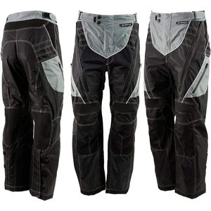 2025 cuir hommes MPM5730 moto cavalier pantalon noir et gris Tri-Tex tissu avec CE armure Protection taille 38 - Product Image 1