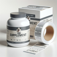 Emballage personnalisé pour le bien-être des animaux de compagnie Boîtes de vitamines pliables en matériaux écologiques pour suppléments de santé naturels