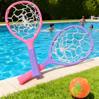 Raquettes de sport élastiques personnalisables pour enfants, filets de tir, pochettes pour lancer et attraper – Jouet d'extérieur varié