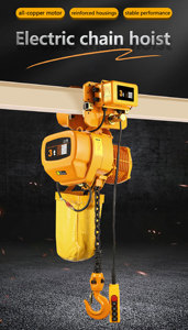 Palans électriques à chaîne certifiés CE, vente directe d'usine, avec chariot, capacité de 3 tonnes, adaptés à diverses grues - Product Image 3