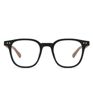 Montures de lunettes rectangulaires transparentes grises C4 TR90 à monture complète unisexe, anti-lumière bleue, verres en résine légers - Product Image 4