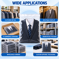 Sacs d'emballage transparents pour vêtements, auto-adhésifs, personnalisés, pour boutiques, e-commerce et vente en gros