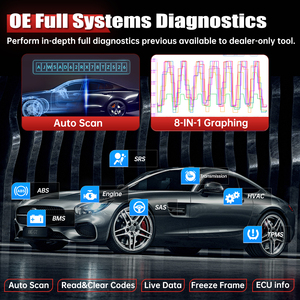 เครื่องมือวินิจฉัยรถยนต์ D8S OBD2 ปี 2026 พร้อมหน้าจอสัมผัสขนาด 8 นิ้ว ระบบ Android รองรับ DOIP&CANFD อัปเดตฟรี 2 ปี - Product Image 3