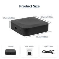 SIXWGH Nouvelle passerelle multi-mode Smart Life Tuya Zigbee 3.0 pour le contrôle de la maison via l'application, hub sans fil double bande Wi-Fi 2,4 et 5 GHz avec BLE