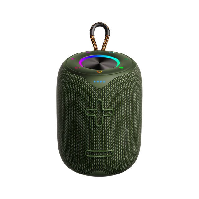 Mini Woofer Speakers 20W Wireless Speaker LED Colorful Light Waterproof Rechargeable Portable Subwoofer Sound Bluetooth Speaker