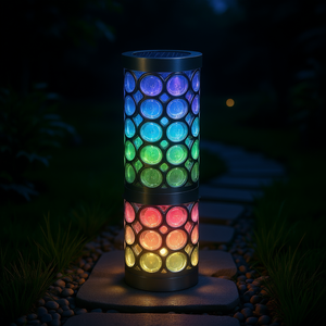 6 uds IP44 luces de camino solares impermeables RGB CAMBIO DE Color para jardín patio pasarela luces de camino al aire libre - Product Image 2