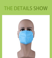 Masque respiratoire KN95 jetable à bandeau réglable, haute résistance aux salissures, fabriqué en Chine