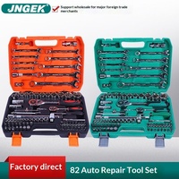 Kit de réparation automobile 82 pièces fourni par l'usine avec outils de maintenance pour véhicules et outils de quincaillerie pour usage domestique, compatible avec la livraison directe