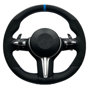 Volante de coche de cuero Alcantara para <span class=keywords><strong>BMW</strong></span> F01F02 F03F04 F06 F07F10 F11 F12 F15 F16 F18 F20 F25 F26 F30 F32 E60 M3 M5 M6 - Product Image 3