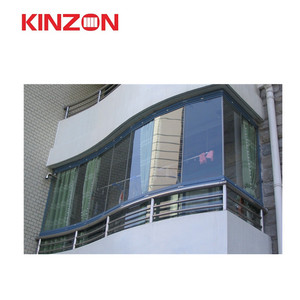 <span class=keywords><strong>Puerta</strong></span> <span class=keywords><strong>de</strong></span> Vidrio Plegable Tipo Acordeón para Balcón, <span class=keywords><strong>Puerta</strong></span> Plegable sin Marco para Patio con Vista Transparente - Product Image 2