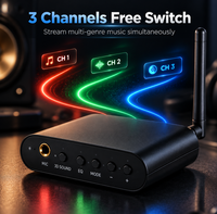 Casque sans fil RF/UHF - Système de soirée disco silencieuse multi-utilisateurs avec audio longue portée et faible latence en mode double ENC/ANC