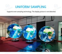 Pantalla LED Esférica Publicitaria P1.5 a Todo Color, 360 Grados, IP65, 7680Hz, para Uso en Interiores y Exteriores, Centros Comerciales, Pantalla de Video LED