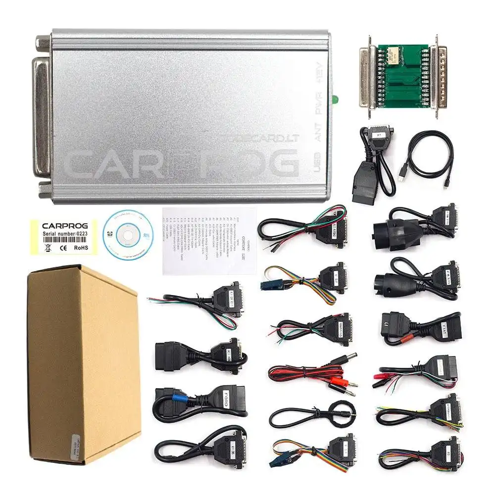 CARPROG FULL V10.93 V10.05 V9.31 ЭБУ чип Тюнинг автомобиля Prog V10.05 приборная панель сканер иммобилайзер ЭБУ программатор с 21 адаптером