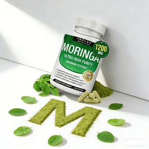 Capsules de poudre de feuilles de Moringa biologique – Entrepôt aux États-Unis – Support dropshipping – Marque privée personnalisée – Vente en gros - Product Image 2
