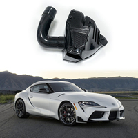 Boîte d'air d'admission d'air froid en Fiber de carbone sec EDDY avec Kit complet de tuyau en Fiber de carbone pour Toyota GR Supra A90 J29 2.0T 3.0T B48 B58
