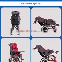 Fauteuil roulant pour enfants le plus vendu, hauteur réglable, utile pour les enfants paralysés, rééducation et alimentation