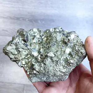 Großhandel natürliche raue Chalko pyrit Mineral proben Quarz felsen Pyrit Roh stein