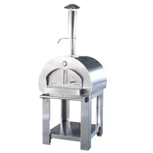 Gebruikt commerciële hout gestookte kachel top kolen pizza oven te koop