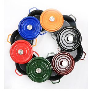 Chất lượng cao Mini tráng men không dính Hà Lan lò soong gang kim loại với thiết kế tối giản cho nấu ăn nồi - Product Image 6