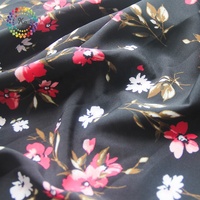 100% Polyester Spandex Impression réactive Tissu extensible à quatre voies pour tissu de robe d'été pour dames