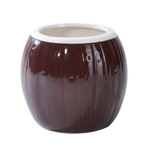 Tazón de Cerámica de Porcelana Hecho a Mano con Forma de Concha de Caracol Marrón, Estilo Americano Ecológico, para Bebidas, Fiestas Hawaianas - Product Image 4