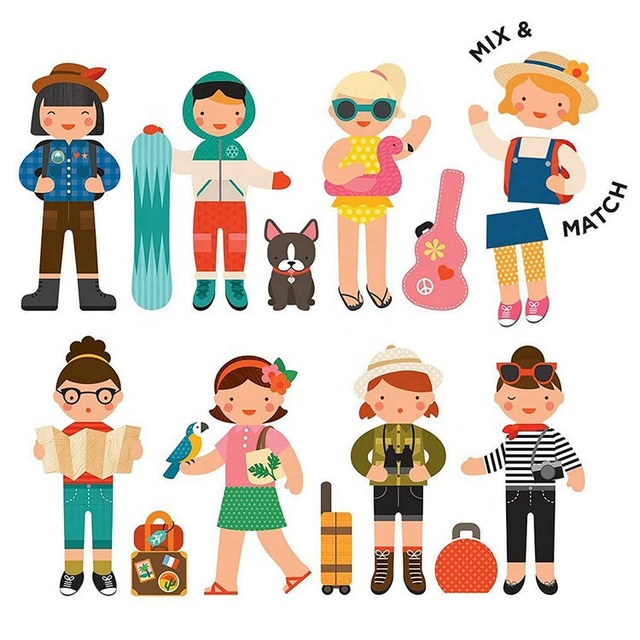 Magnetic Play Set Little Traveler Mix & Match Magnetic Game Board, Ideal for Ages 3+ Ideal Travel Activity for Kids