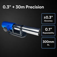 Autocollimateur ultra-précis 0,3 arceaux-seconde, portée 30m, ouverture 48mm, FL 300mm, double axe, alimentation USB pour métrologie CNC de grande envergure