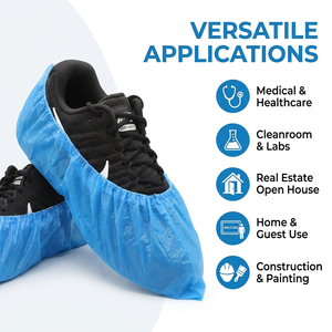 Plastic <strong>Shoes</strong> Protectors Boot <strong>Covers</strong> for Men and Women Waterproof <strong>Shoe</strong> <strong>Covers</strong> for Indoors Disposable <strong>Shoe</strong> <strong>Covers</strong> - Product Image 5
