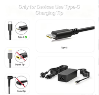 Pengisi Daya USB Type-C 90W untuk Laptop Lenovo Pengisian Cepat Adaptor Daya PD dengan Colokan UK Kompatibel ThinkPad Yoga IdeaPad