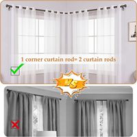 TAIWANG support de tringle à rideau de haute qualité support de tringle à rideau réglable ensemble d'accessoires de rideau tige tête décorative