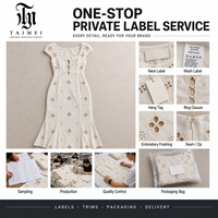 Robe midi décontractée en coton et lin brodée à œillets et découpes, col carré, coupe trapèze, pour femme, personnalisable OEM/ODM, marque privée, été