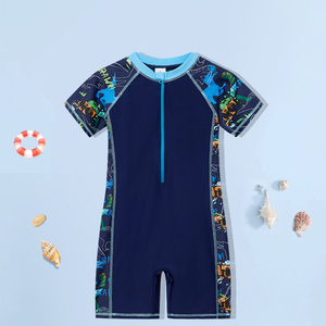 Oeko Tex Kids <strong>Boys</strong> One Piece Swimsuit Zipper Rash Child Swimwear Rashguard <strong>Swimming</strong> <strong>Costumes</strong> Bathing Suits - Product Image 3