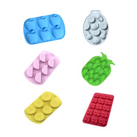 Individuelle 3d Antihaft-BPA-freie Fruchtgeläform Silikonkuchenform, Kinder handgemachte Plätzchenform